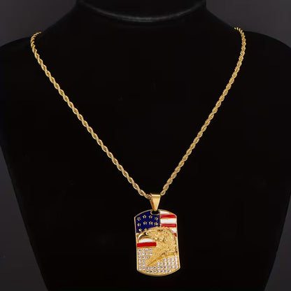Collana con Ciondolo Stella Cimelio della Libertà Celeste