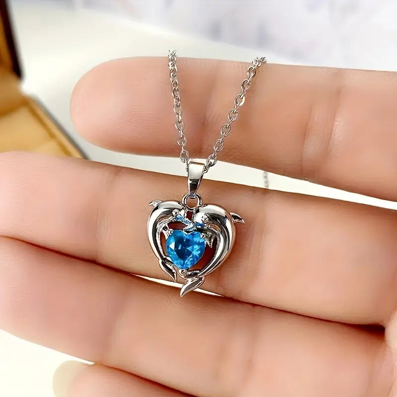 Collana gemelli Oceanheart | Oro bianco