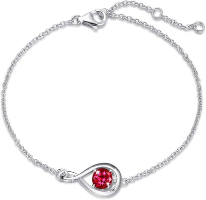 Bracciale Ruby Infinity | Oro bianco