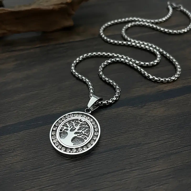 Collana Lussuosa Albero della Vita in Oro con Zirconi