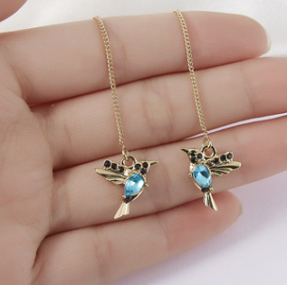 Set Collana e Orecchini Colibrì Rinhoo