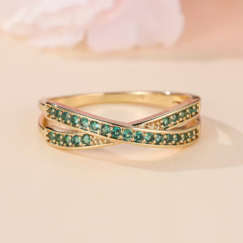 Anello Emerald Flow | Oro