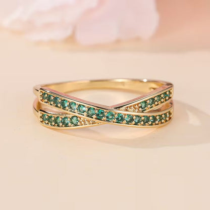 Anello Emerald Flow | Oro