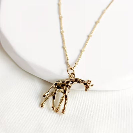 Collana con Ciondolo Giraffa Grazia della Savana
