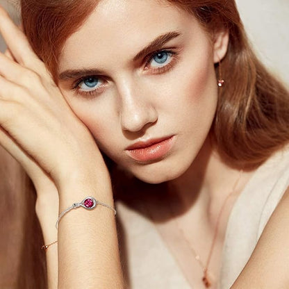 Bracciale Ruby Infinity | Oro bianco