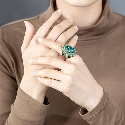Anello Emerald Regent | Oro