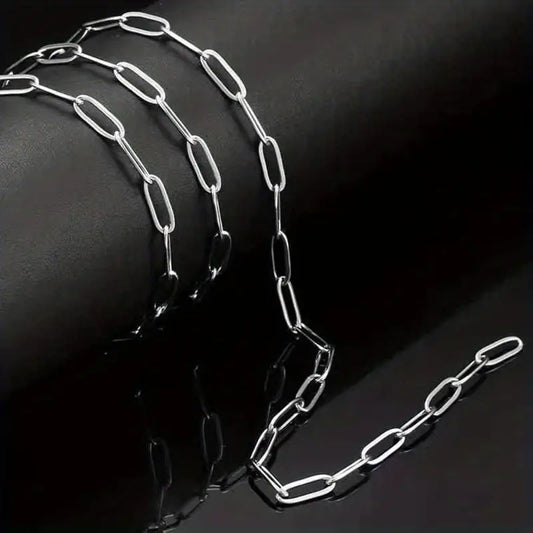 Collana Croce Rettangolare da Uomo in Acciaio Inossidabile