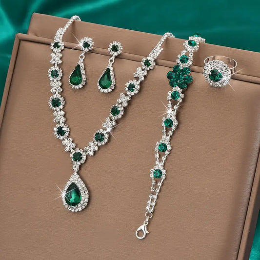 Set di gioielli Adriana Lysandre | Oro bianco