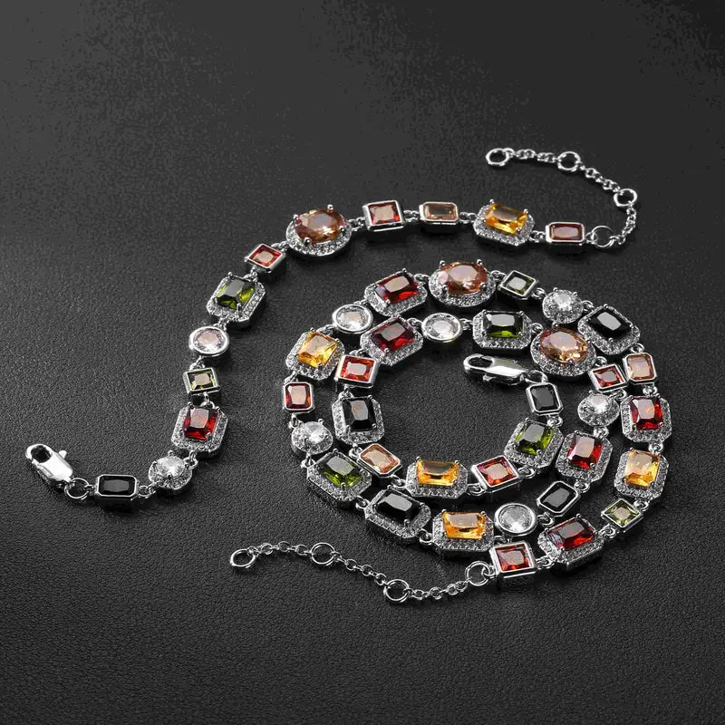 Collana e Bracciale Lussuosi in Acciaio Inossidabile Audaci per Uomo