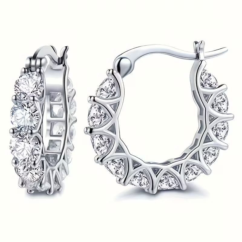 Orecchini vintage con zirconi