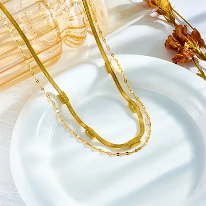 Collana retrò doppio strato Sorella Edelstein | Oro