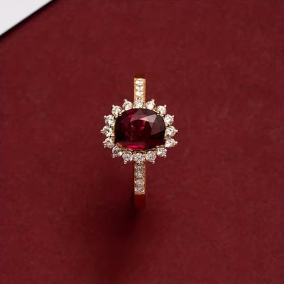 Anello Empress Red | Oro
