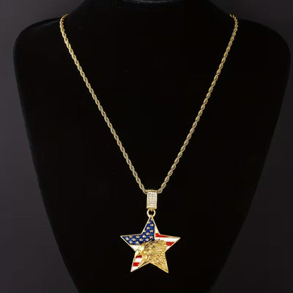 Collana con Ciondolo Stella Cimelio della Libertà Celeste
