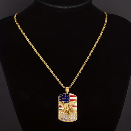 Collana con Ciondolo Stella Cimelio della Libertà Celeste