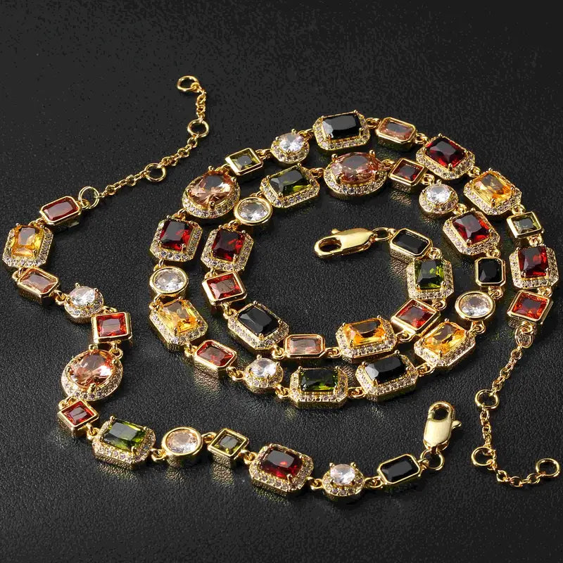 Collana e Bracciale Lussuosi in Acciaio Inossidabile Audaci per Uomo