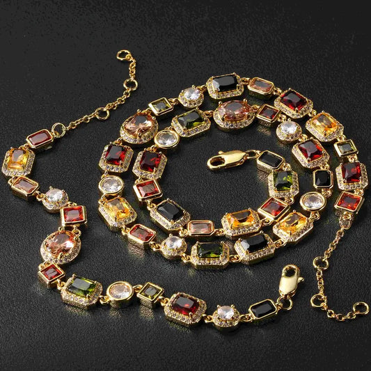 Collana e Bracciale Lussuosi in Acciaio Inossidabile Audaci per Uomo