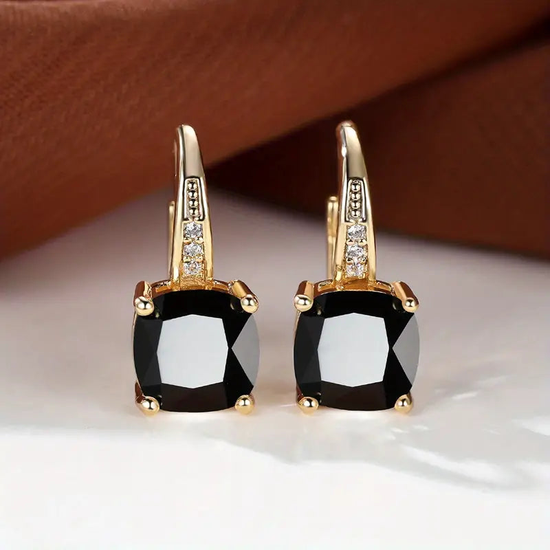 Orecchini cerchietto pietra Mystic Sapphire | Oro