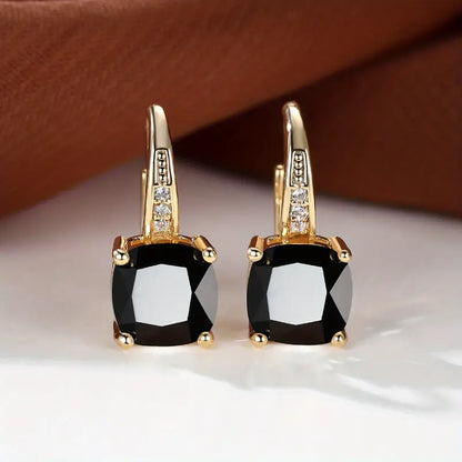 Orecchini cerchietto pietra Mystic Sapphire | Oro