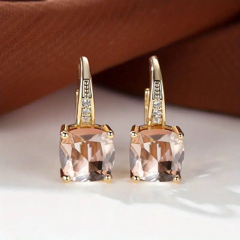 Orecchini cerchietto pietra Mystic Sapphire | Oro