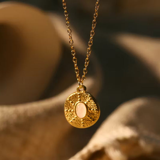 Collana con Pietra Rosa Grazia Vintage