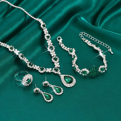 Set di gioielli Adriana Lysandre | Oro bianco