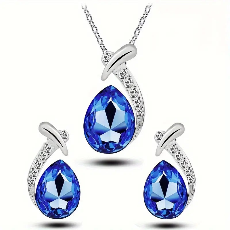 Set di gioielli classica eleganza sirena | Oro bianco
