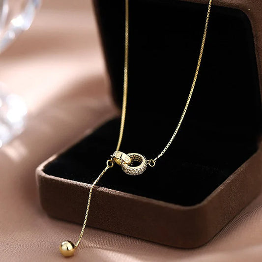 Collana doppio anello