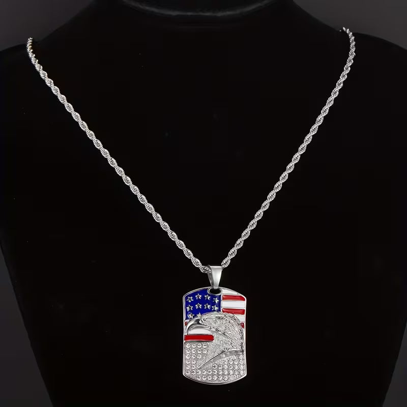 Collana con Ciondolo Stella Cimelio della Libertà Celeste