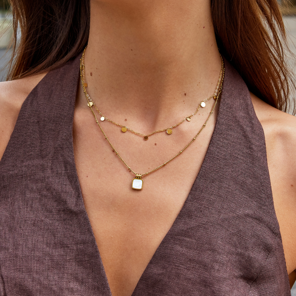 Collana goccia d'oro Agatha