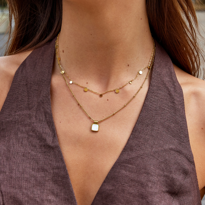 Collana goccia d'oro Agatha