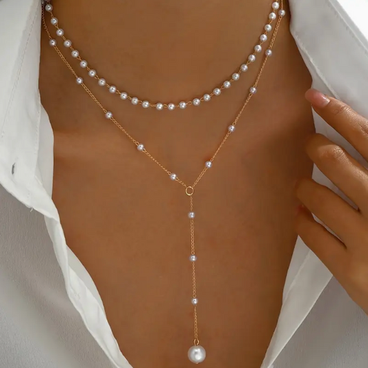 Collana Elegante Vintage con Perle di Fiume