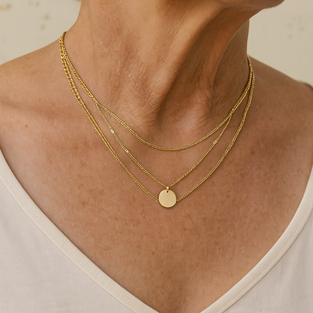 Collana Placcata Oro e Argento