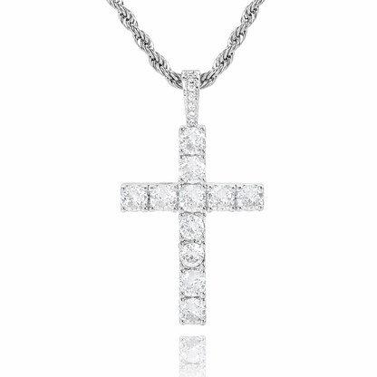 Collana Croce | Oro bianco