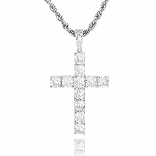 Collana Croce | Oro bianco