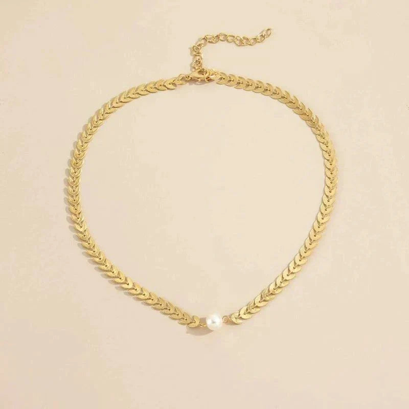 Collana Perla Greca in Oro