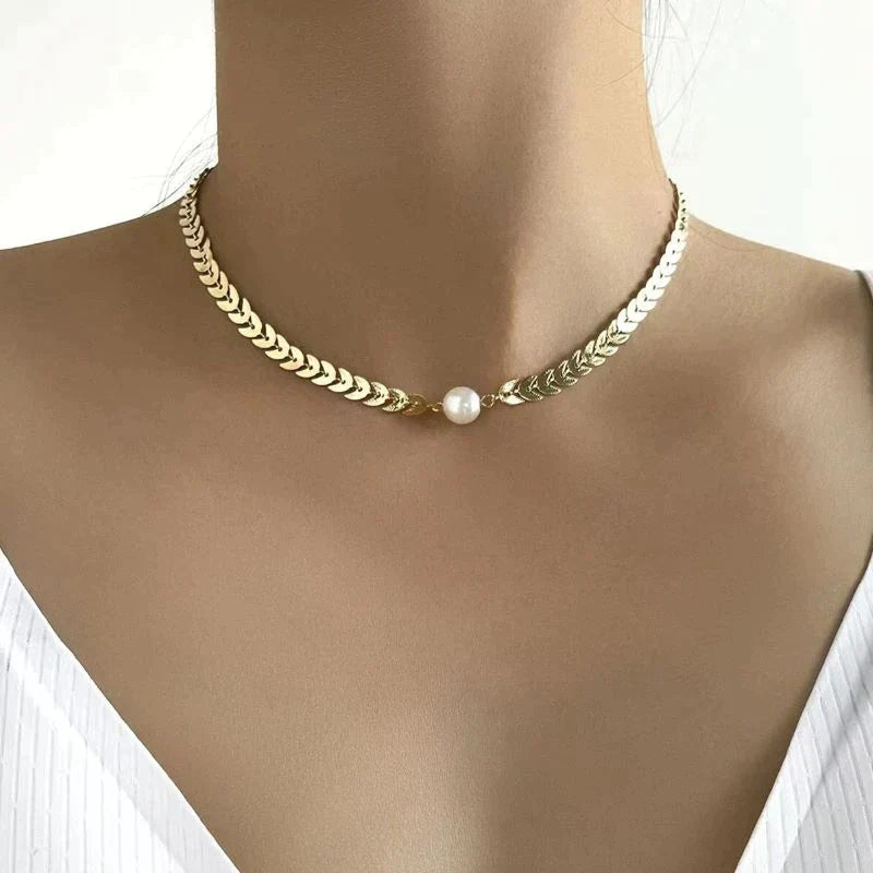 Collana Perla Greca in Oro