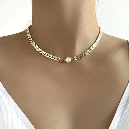 Collana Perla Greca in Oro
