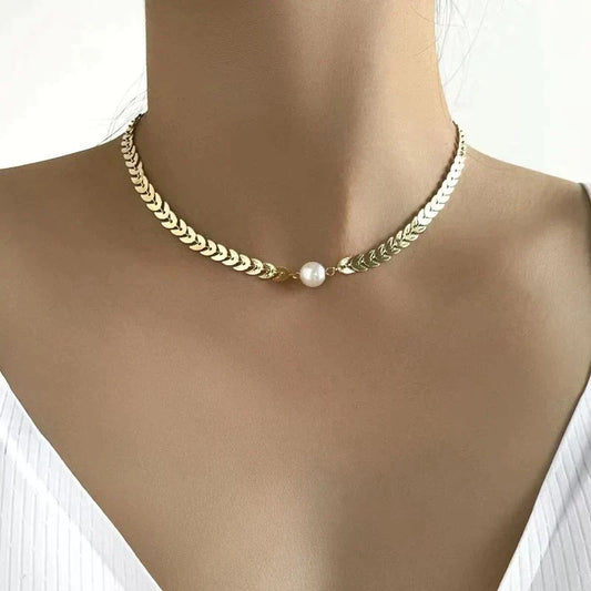 Collana Perla Greca in Oro