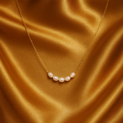Collana Lussuosa Oro e Perle