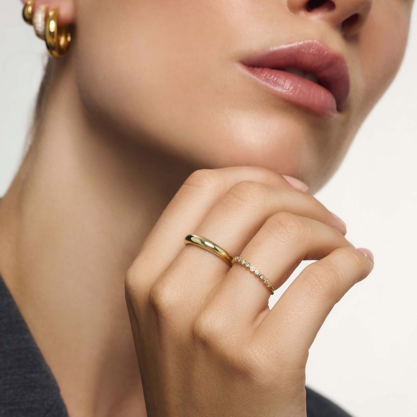 Anello Midi Dome | Dorato