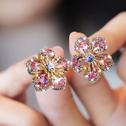 Orecchini in Zirconia Multicolore Argento