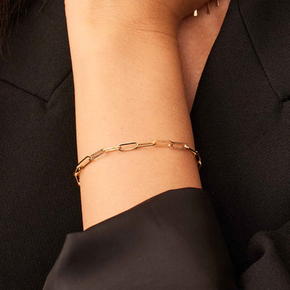 Bracciale Venice Link | Oro bianco