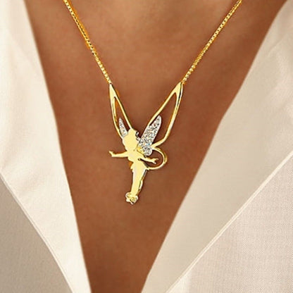 Collana Fata Portafortuna in Argento e Oro