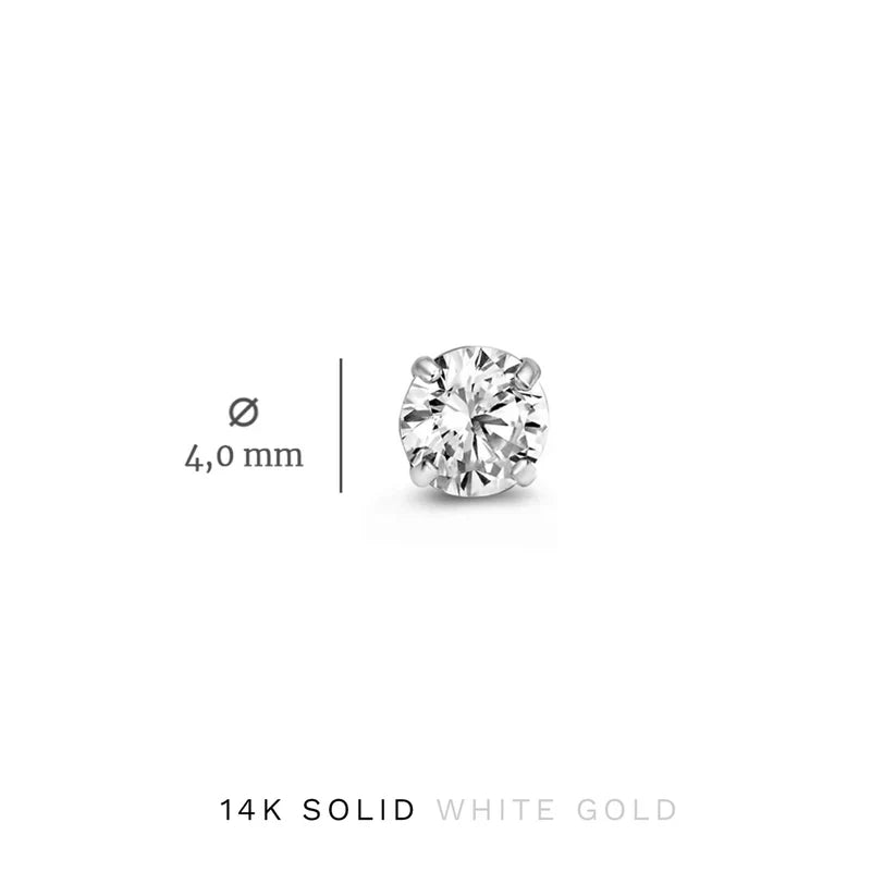 Set di orecchini pietra Dara Brillane | Oro bianco