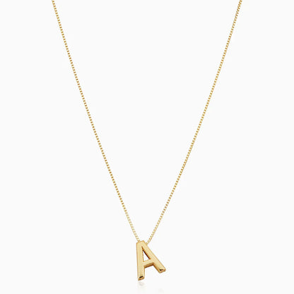 Collana con iniziali Love Letter | Oro bianco