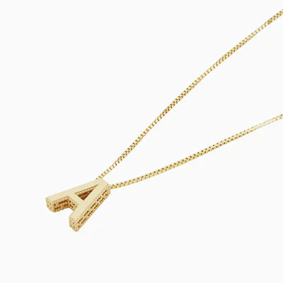 Collana con iniziali Love Letter | Oro bianco