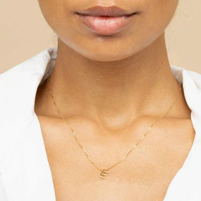 Collana con iniziali Love Letter | Oro bianco