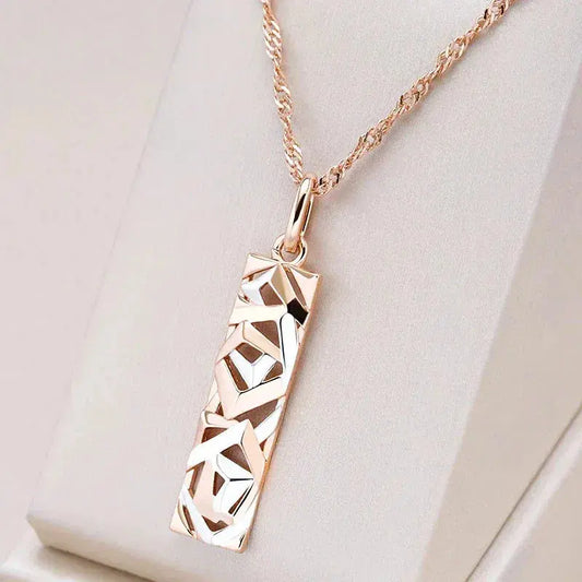 Collana elegante in argento e oro