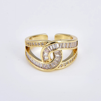 Marina - Anello elegante regolabile con nodo