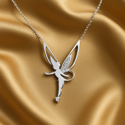 Collana Lussuosa con Ciondolo Fata Due Tonni